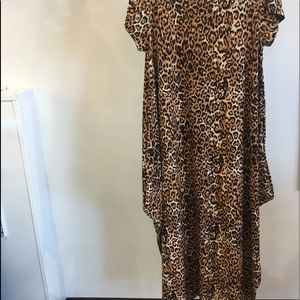 Animal print maxi dress
